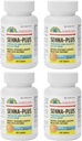 Senna GeriCare Plus Natural Vegetable Laxative with Stool Softer, Docucate Sodium 50mg, Sennoides 8.6mg 100 Count (Pack of 4)