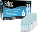 Saline Amploules - Saline Solution for Nebulizer, Sodium Chloride 0.9%, Nasal Cleanse untuk Bayi, Anak-anak, & Orang dewasa, Sterile Nasal Care, Wound Cleansing - 50 Count (5ml Masing-masing)