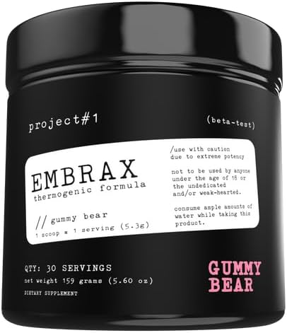 Proyek # 1 Embrax: Thermogenic Pretrained Fat Men & Women - Best Belly Fat Burners for Women & Men, L-Carnitine Suplemen Pemasyaring for Men & Women