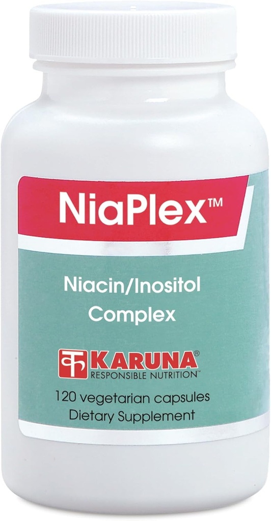 Karuna NiaPlex 120 Vegetarian Capsules 124; Niacin1000mg, Chromium 200mcg 124; Flush-Free NIACIN