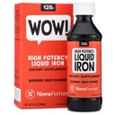 NovaFerrum Wow, 125 Potacy Liquid Iron Suplemen Tinggi untuk Dewasa, Deficiency Besi, 125mg Besi Per 5mL Dose, Vegan Verified, Gluten Bebas Cerdenfied, Sugar Free