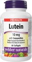 Webber Lutein dengan S0xanthin Softgel, 10mg 60 Count