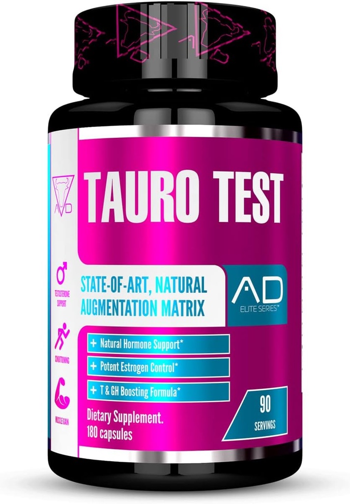 Project AD Tauro Testosteron Support, conditioning, Increased Muscle Growth and Protein Storage, Hormone Powerhouse (90 Hamba)