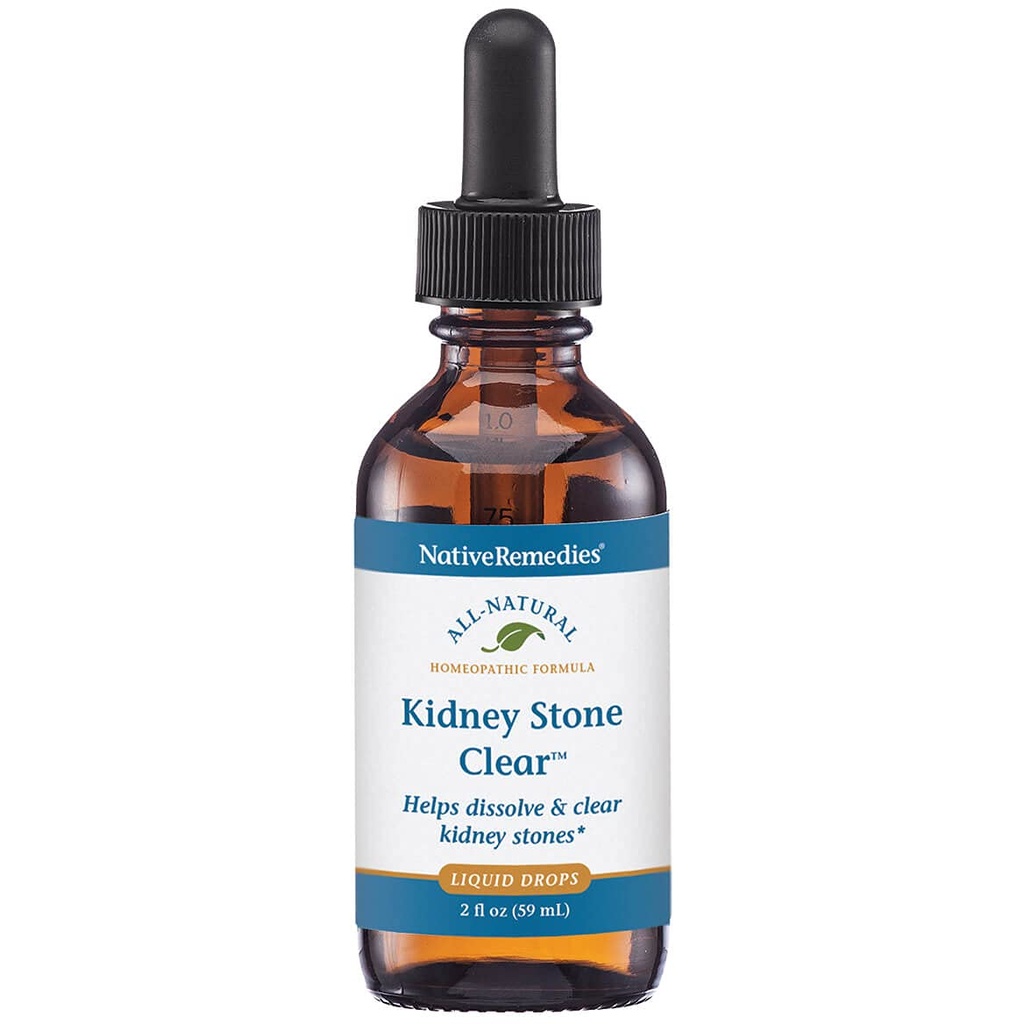 "Remedies Kidney Stone Clear" - "Natural Homeopatic Formula Temportuly Helling Dissolve and Clear Ginney Stones" - "Relieves Pain, Nausea and Vomiting" - 59 mL
