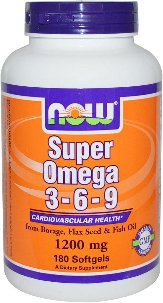 Super Omega 3-6-9 1200mg 180 Softgels (Paket 2)
