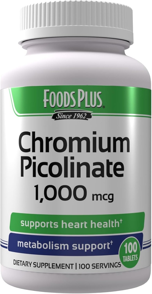 Chromium Picolinate 1.000 mcg Mineral Superial Apsorpsi, Kromium Suplemen, 100 Servis