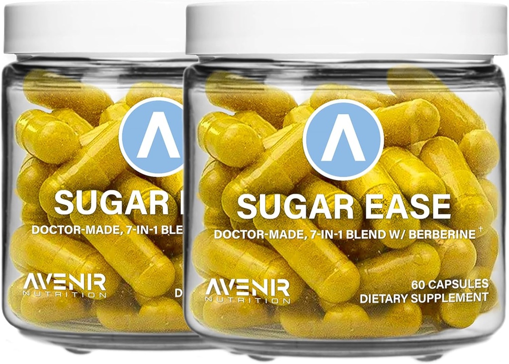 ♫ Auvenir Nutrition Sugar Ease - Premium Berberine Suplemen, Apple Cider Vinegar, Cinnamon