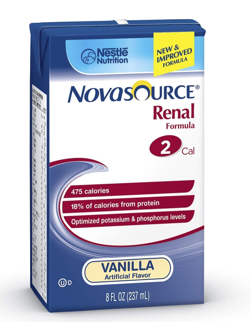 Novource Renal Nutonation Suplemen (NOVASOURCE RENAL, 8OZ BRIKS) 27 Setiap / Case