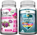 GreeNatr Comprehensive Ammune and Liver Health Support Blend - 7-1 Ammune Suplemen dengan Vitamin C, Vitamin D3, Zinc dan Liver Cleanse Detox & Repair Formula