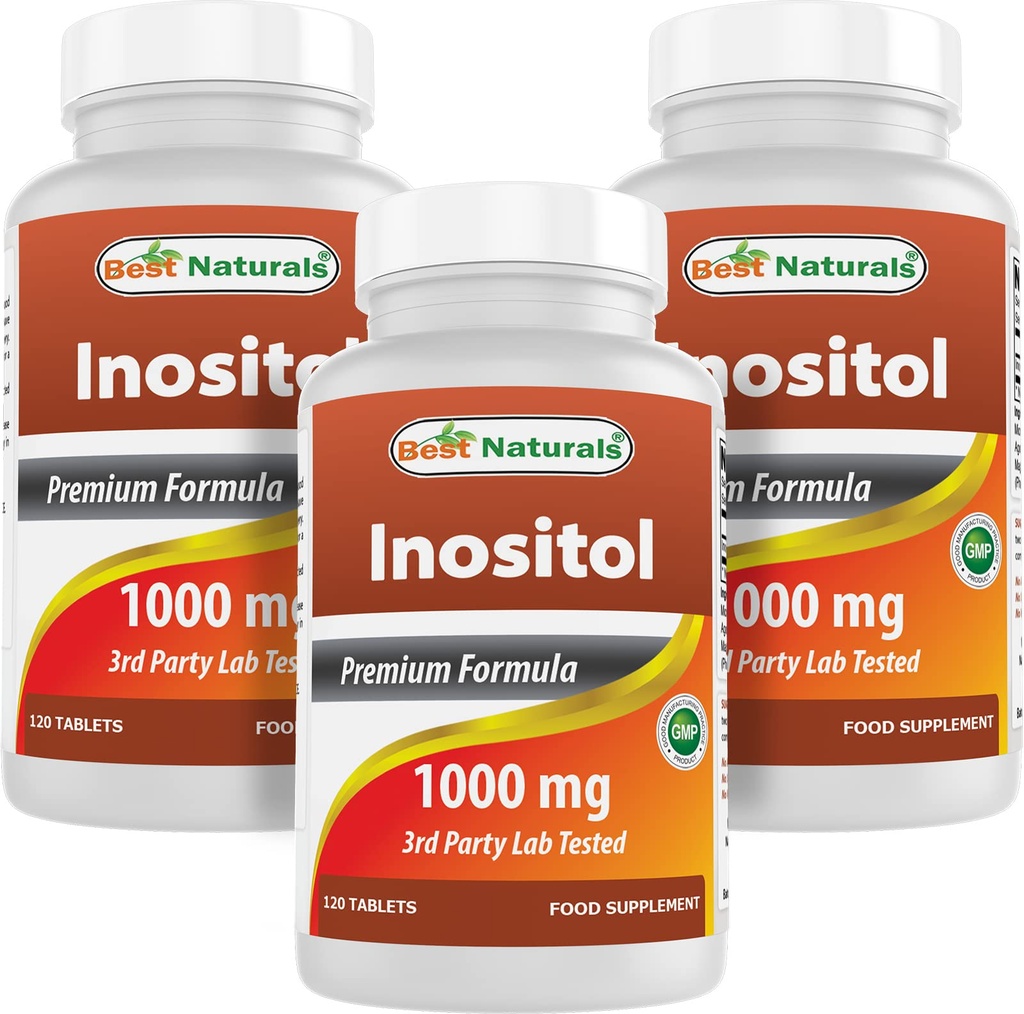 Terbaik Inositol 1000 mg 120 Tablet (120 Cacah 1) (120 Cacah (Paket 3)))