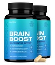 Nootrix Brain Boost Nootropic Suppplement Ieage4; Supports Memory, Mental Focus, Cognitive Health & Energy & Energy Promes Healthy Mood & Brain Fungsi 124; Ginkgo Biloba & DMAE 124; 120 Capsules