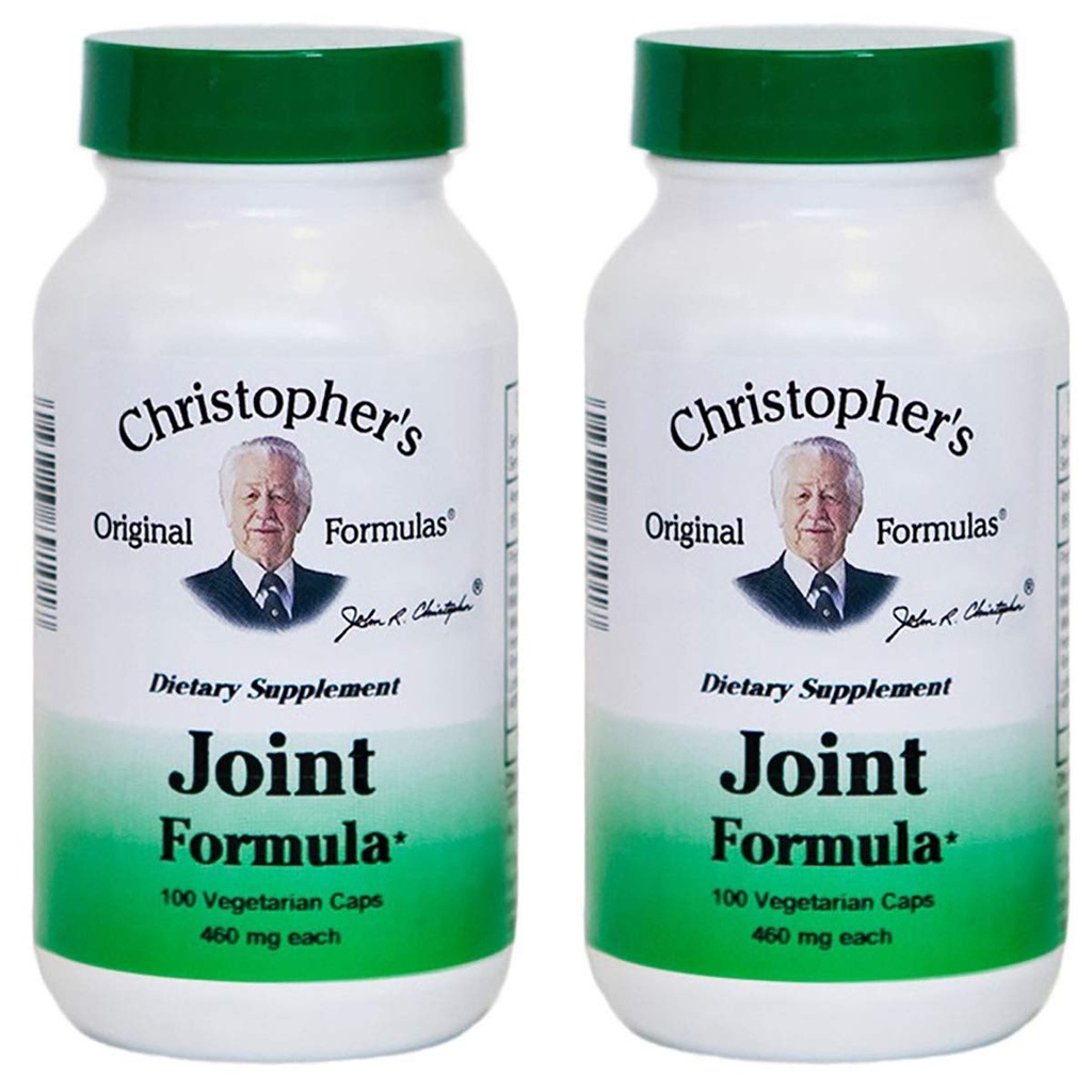 Christopher 's Original Formula Joint Formula - 100 Vegetarian Capsules - Synergistic Herbal Blend for Joint Support - Made in The USA-Pack of 2