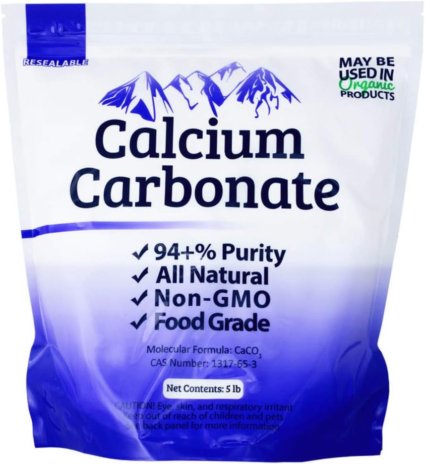 10 lb Food Grade 97 +% Calcium Karbonate dari Ground Limestone