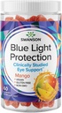 Swanson Mango Lutein dan Hobxanthin Blue Light Protection Gummies - 60 Gummies - Vegan Vision Suplemen Retina dan Kesehatan Macau