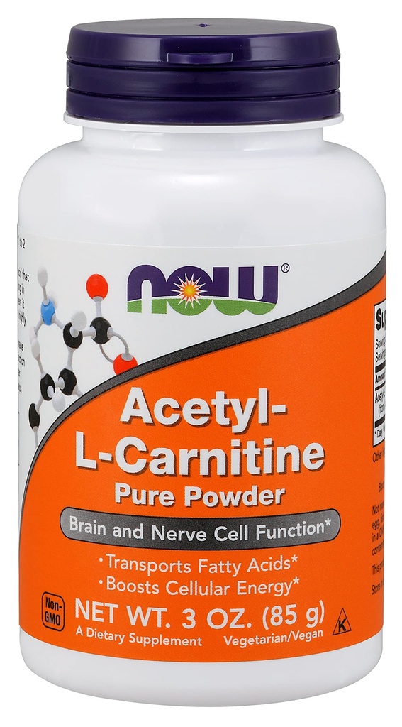 NOW Foods Suplemen, ALC (Acetyl- L- Carnitine) Powder, Otak dan Fungsi Sel Nerve *, 3- Ounce