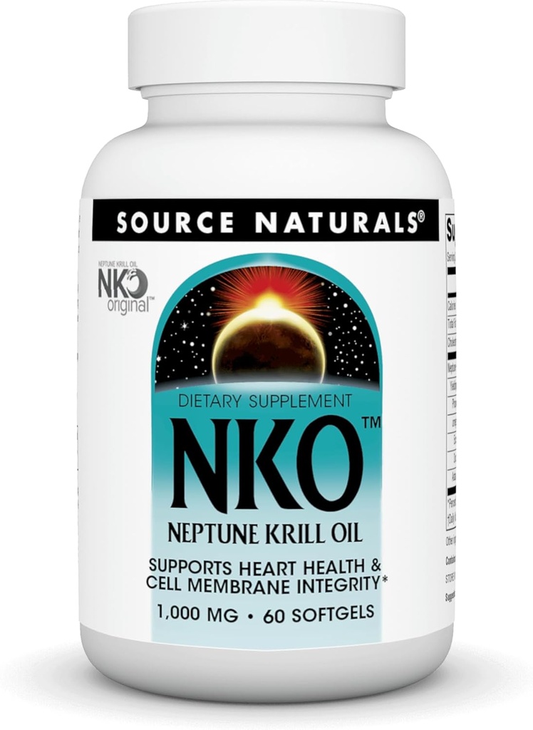 Sumber NKO Neptunus Krill Oil, Mendukung Kesehatan Jantung dan Integritas Membrane Sel *, 1.000 mg - 60 SoftGels