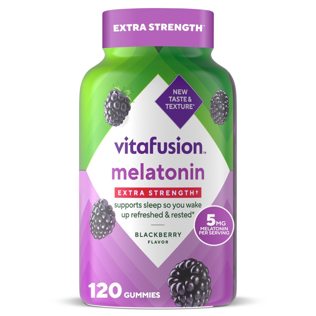 Vitamin Ekstra Kekuatan Melonatin Gummy Vitamin, 5mg, 120 ct Gummies
