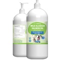 Pet Wellsbeing Wild Alaska Salmon Oil for Dogs - Wild- Caught, Cold- Processed, Daily Omega-3 Fish Oil for Heally Coat and Skin, Joint Mobility and Power - EPA, DHA - 16 flf oz (473 ml)