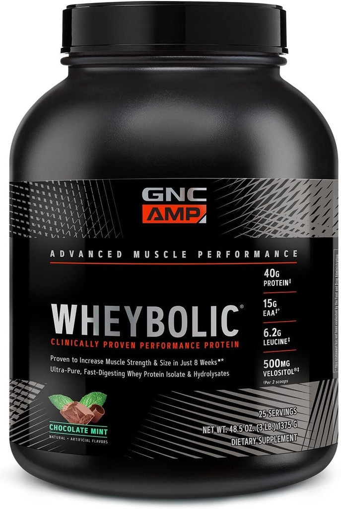 GNC AMP Wheybolic - Chocolate Mint (25 Hamba)