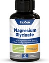 Magnesium Glycinate Capsules 1270mg, 380mg Magnesium Suplement, Suplemen Absorpsi Magnesium Tinggi Glycinate, Non-GMO No Gluten, 90 Capsules