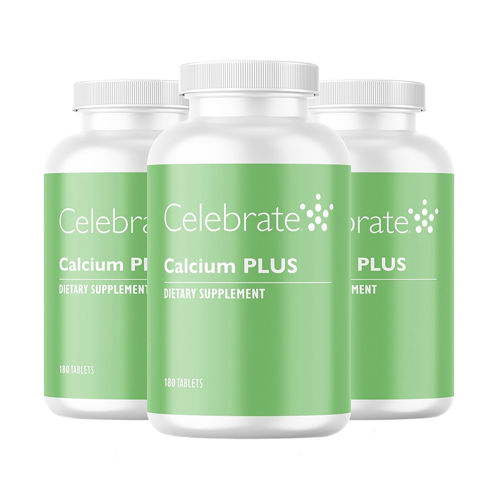 Merayakan Vitamin Calcium Plus - 600mg Calcium Citrate, 600 IU Vitamin D3 & 50mg Magnesium untuk Pembedahan Post Bariatric - Gluten-Free & Sugar-Free - 540 Bible Tablets
