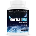 Panjang Umur Herbal PM - Herbal Tidur Formula dengan 5-htp, melonatin, Valerian & GABA. 60 Veggie Capsules