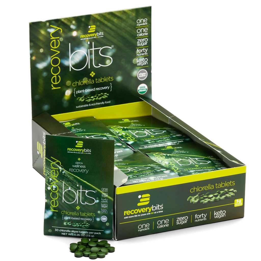 Tablet Organik Chlorella - PLT2 berbasis Alga Superfood - Chlorophill - Cracked Cell Wall - Energy - Imune System - Detox Tablet