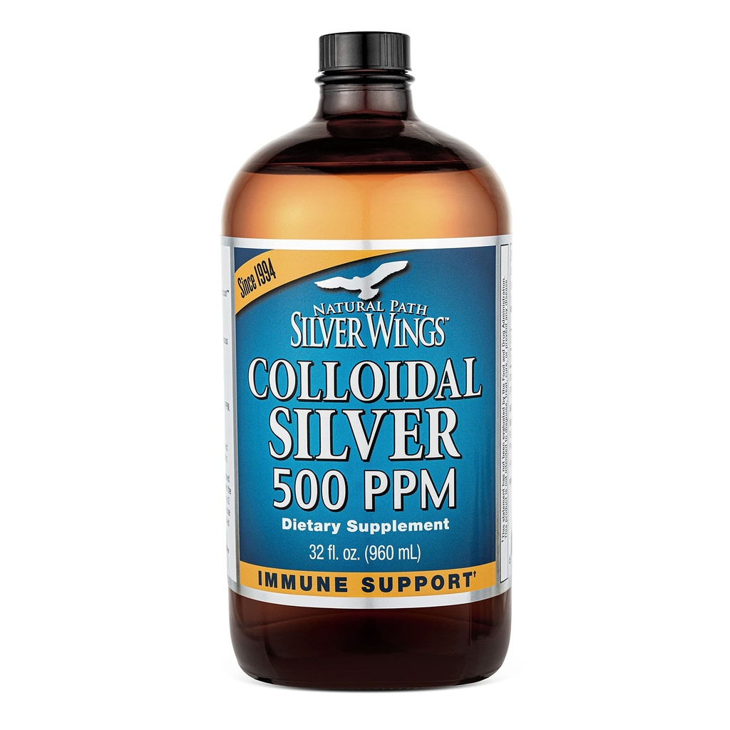 Path Natural Silver Wings Colloidal Silver 500ppp (2.500mcg) Supplemen Immune 32 F.