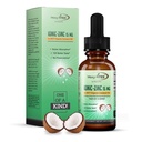 Suplemen Organik Zinc untuk Anak-Anak, Dewasa - Zinc Sulfate - Liquid Suplemen Zinc - Murni Ionic Zinc Drops di Coconut Oil untuk Dukungan Imune, Skin - NO Preservatif & Great Rasa - 100 Vegan Pelayan