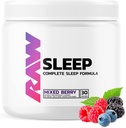 Tambahan Bantuan Bantuan Natural Sleep - Relaksasi Enhancer & Mood Dukungan dengan Melonatin, Magnesium, Zinc, L-Tryptophan & Lemon Balm Ekstrak untuk Tenang & Tenang Pikiran & Tubuh - 30 Servings, Dicampur Berry