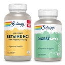 SOLARAY Betaine HCI dengan Pepsin dan Super Digestaway - Bundle Kesehatan Digetical