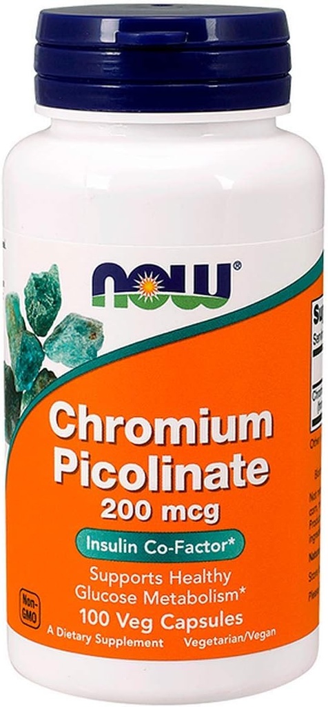 Sekarang Chromium Picolinate 200mcg, 100 Capsules (Paket 2)