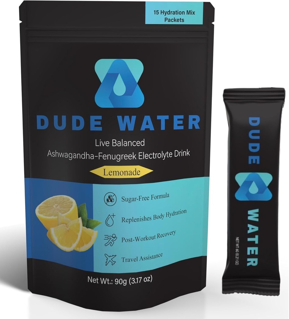 Suplemen Hidration Mix - Powder Elektrolite ditanamkan dengan Ashwagandha, Fenugreek, dan EsculVitamin. Mengganti Hidrasi, Mendukung Energi, Hormone Kesehatan, Kekuatan, dan Pemulihan.