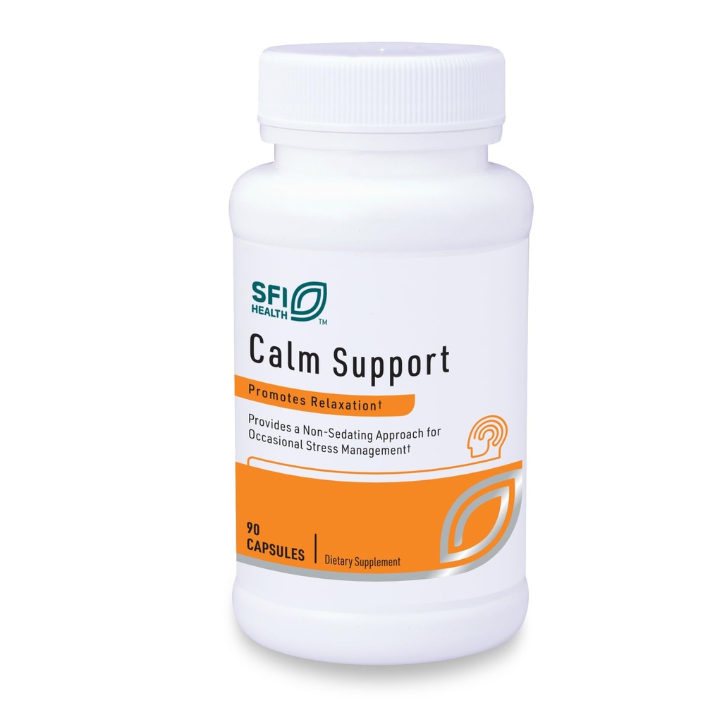 Klaire Labs SFI Health Cortisol Management - USDA Certified Organic Ingregents, Herbal Stress Respon Paten Formula dengan Honokiol & Ashwagandha (90 Capsules)