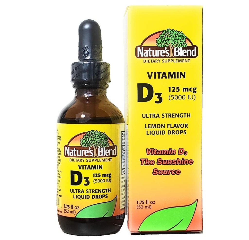 Nature 's Blend Vitamin D3 Drops, 5000 IU
