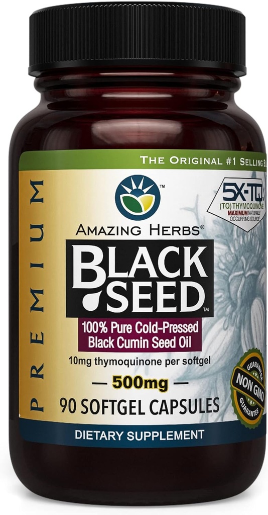 Amazing Herbs Cold- Menekan Minyak Benih Hitam 500mg - 90 Softgels2