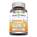 Amazing Formulas Vitamin D3 (Cholecalfferol) Suplemen 124; 5000 IU per Serving 124; 360 Softgeels 126; Non-GMO 124; Gluten- Free 124; Dibuat di AS