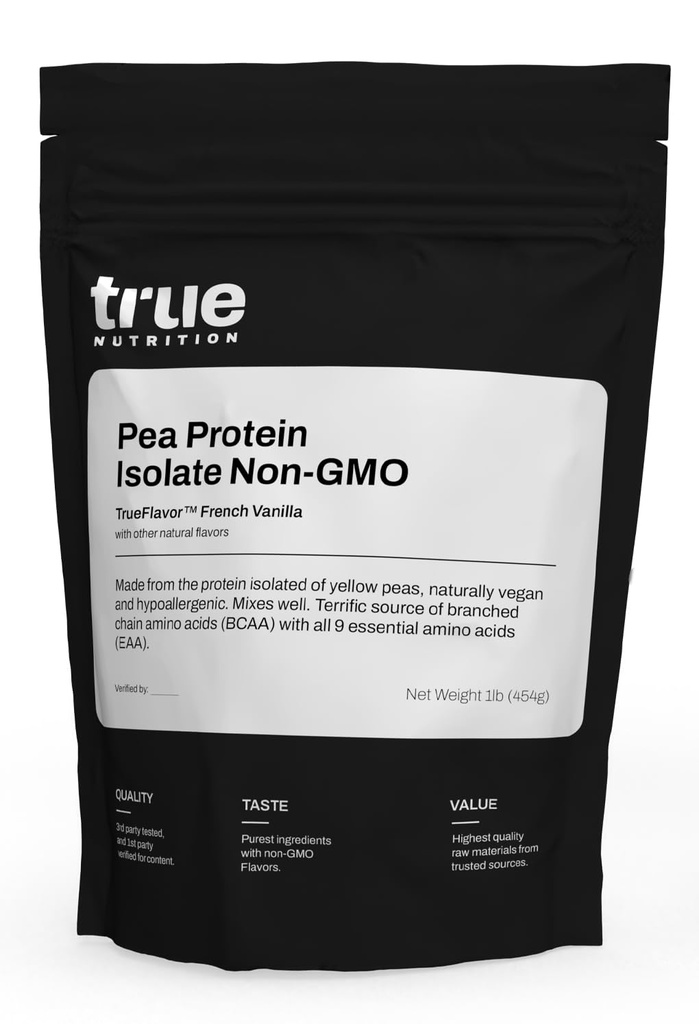 Isolasi Powder Protein True - 25g None-GMO Vetin powder per Serving - Low Carb, Low Fat, High Leucine - Gluten Free, Dairy Free, Soy Free - French Vanilla - 1LB