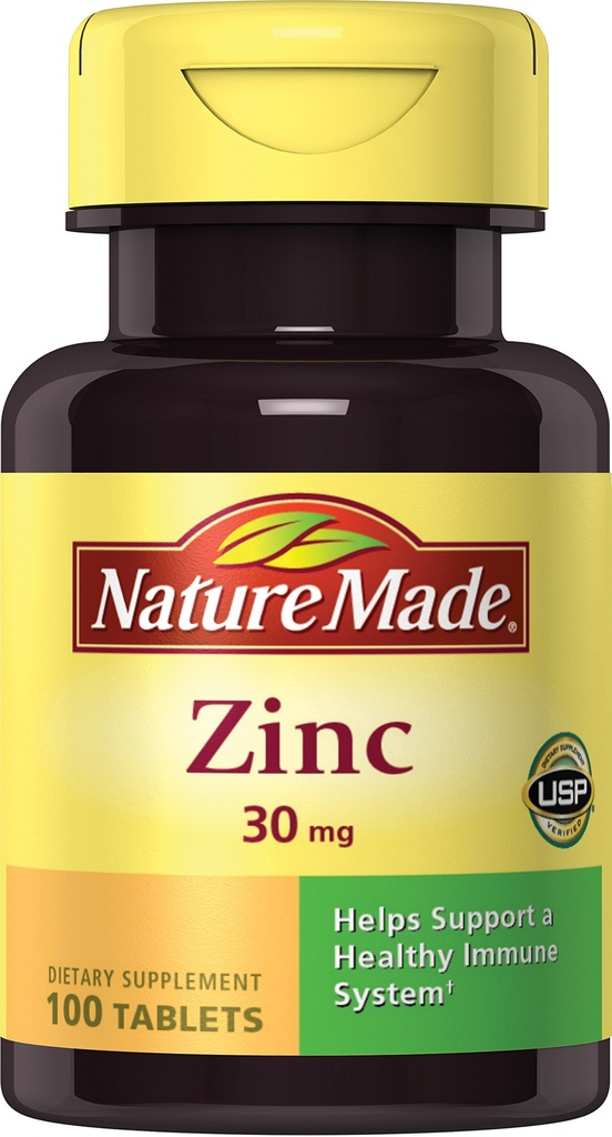 Nature Made Zinc 30mg, 100 Tablet (Paket 6)