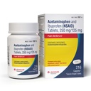 Dual Action Acetaminofhen 250mg and Ibuprofen 125mg Caplets, Up to 8h of Pain Relief for Minor Aches and Pain, Sakit kepala, Sakit gigi, Batuche, Penstrual Cramps, Minor Arthritis Pain, 216 Count