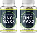 Suplemen zinc - Imunitas + Skin + Reproduktif Kesehatan Mineral - Zinc Chelate Ammune Booster untuk Anak & Dewasa (2 Pack, Zinc MAXX)