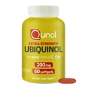 Quinol 200mg Ubiquinol, powerful Antioksidant for Heart and Vaskular Health, Escular for energy production, Natural Suplemen Active Form of CoQ10, 60 Count