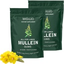 Permen Karet Perbaikan Paru-Paru Paru-Paru Parkir Paru-Paru-Paruh-Pear, Butiran Daun Mullein Ekstrak Padang Leaf Lung & Sinus Relief (2 Bags)