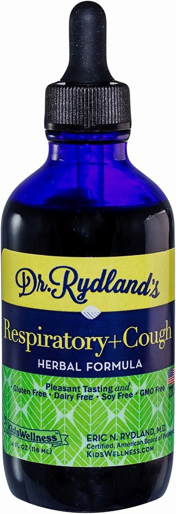 Suplemen Herbal Rydland adalah 124; Dibuat oleh KidsWellness 124; Aman dan Efektif untuk Bayi untuk Dewasa 124; Repiratory & Cough 124; Relieves Chronic Cough, Cold dan Flu Symptoms 124; 4 Ounce Bottle