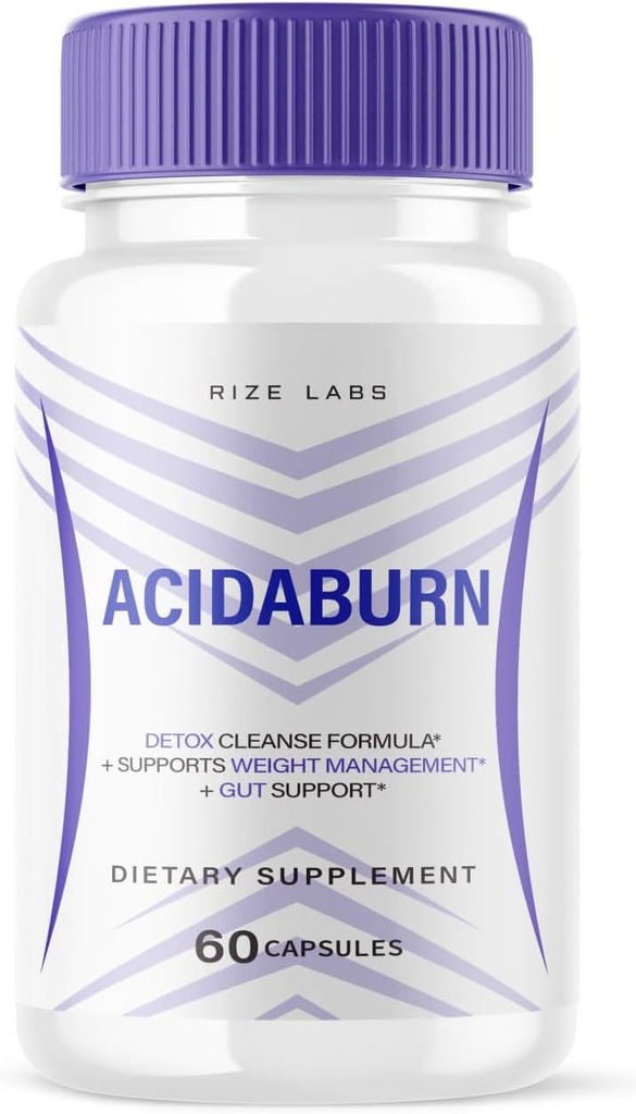 Rize labs Acidaburn Capsules, Advanced Pill for Healthy Wheight Loss, Active Lifestyle for a Better Life, Maximum Power Formula (60 Capsules)