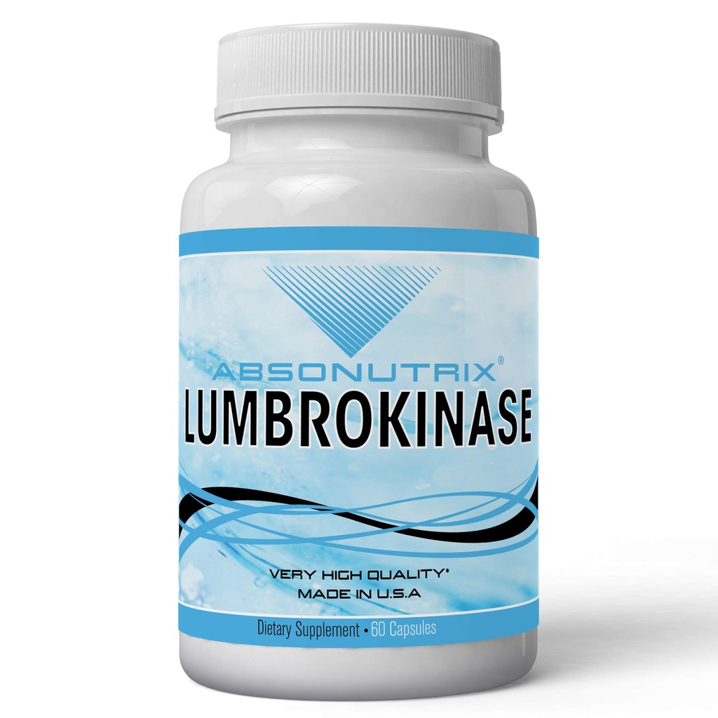 Absonutrix Lumbrokinase 40 mg 60 kapsul sayuran mendukung jantung sehat Semua alam dibuat di Amerika Serikat