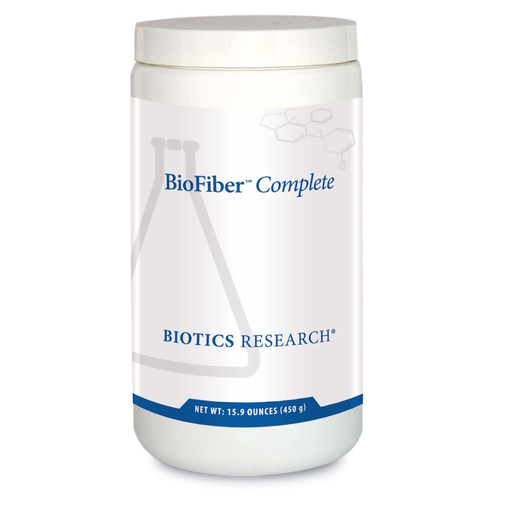 Biotics Research BioFiber Complete - 10 Whole Food Fibers (Organic & Nonic-GMO), 5g of Fiber Per Serving, Easy- to Mix Powder, Prebiotic Gut Dut Dukung 15.9 Oz