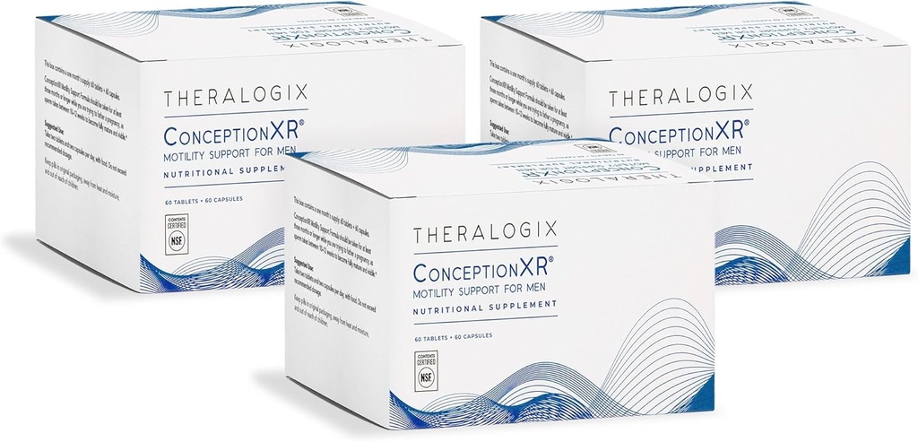 Motilitas KonsepsionXR Theralogix Dukung Formula - Pria Preception Vitamin untuk Dukungan Fertilitas - Suplemen Fertilitas Pria untuk Kesehatan Sperm * - NSF Disertifikasi, 360 Count (90-Day Suppply)