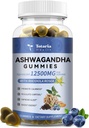 Totaria Sugar Free Ashwagandha Filled Gummies w / Vitamin D3, Magnesium Glycinate, Rhodiola, Ultra Power Ashwa Root Suplemen & Wen, untuk Relaxation, Energy, Cortisol Gummies