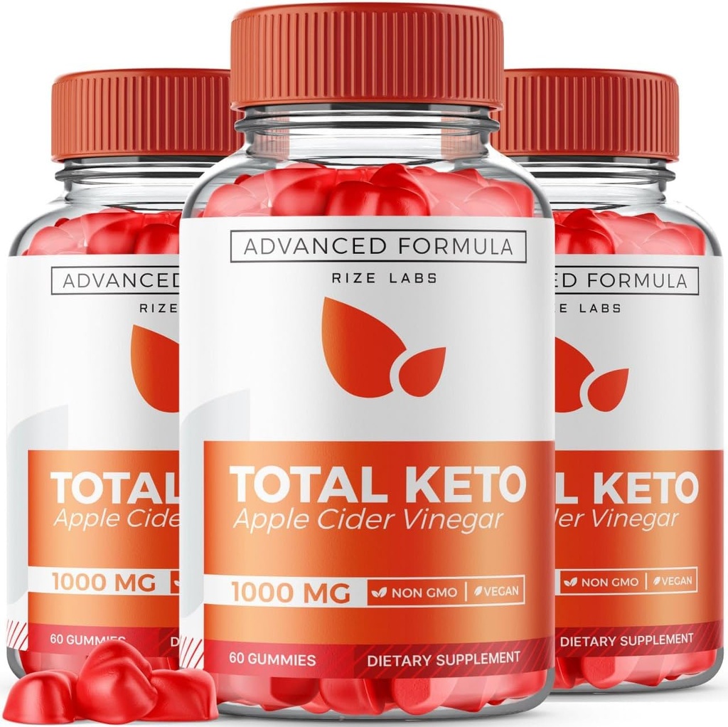Rize labs (Paket 3 Guto Gummies Total untuk Weight Loss Advanced, Keto Suplement to Lose Belly Fat, Gummy Review, Maximum Power Formula, Gomita (180 Gummies)